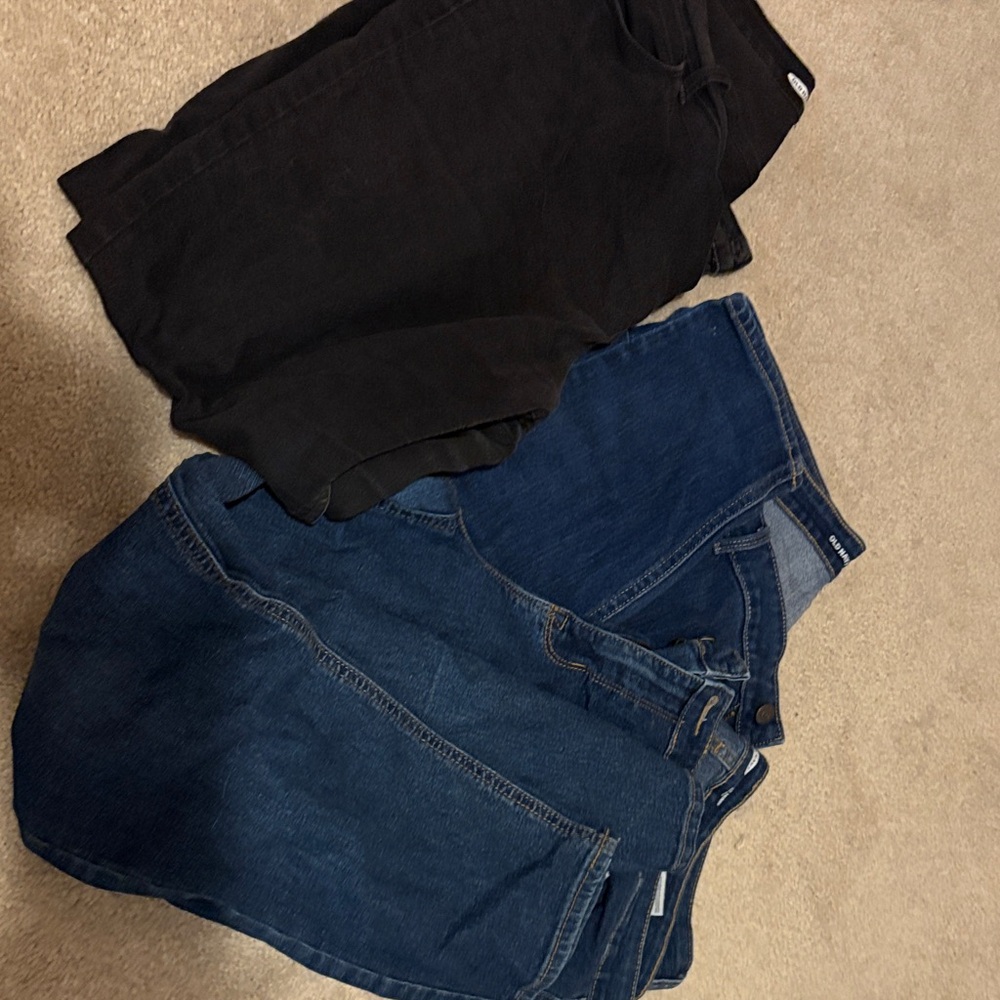 Old Navy Women's Jeans - Black and Blue-set of 3
